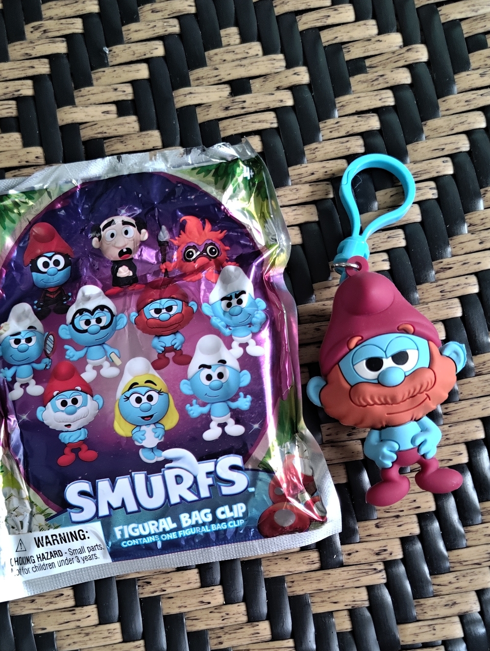 Smurfs Figural Bag Clip - Papa Smurf